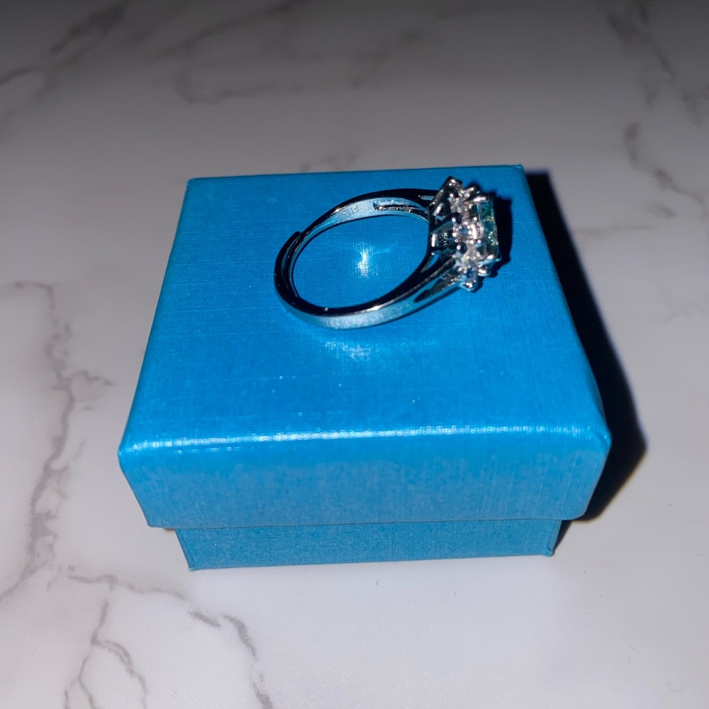 Womens Sterling Silver Adjustable Ring - Silver T… - image 4